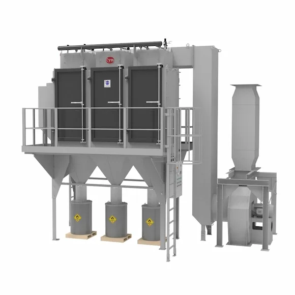 Vertical cartridge dust collector