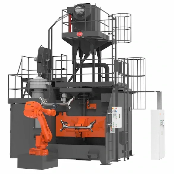 Localized shot peening and rotary table