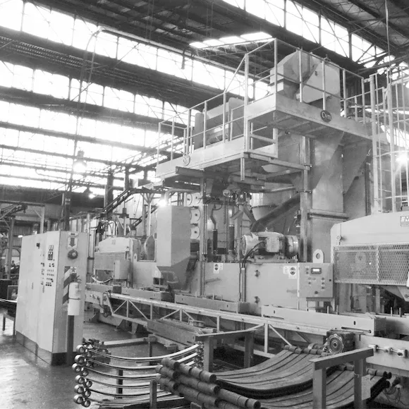 Coil spring and leaf spring shot peening
