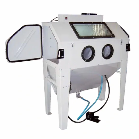 Suction blast cabinet