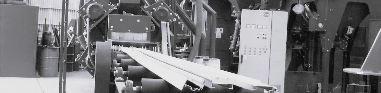 Granallado de
perfiles de aluminio
previo al anodizado