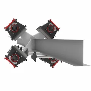 Profiles and Welded Construction Steel shot blasting machine