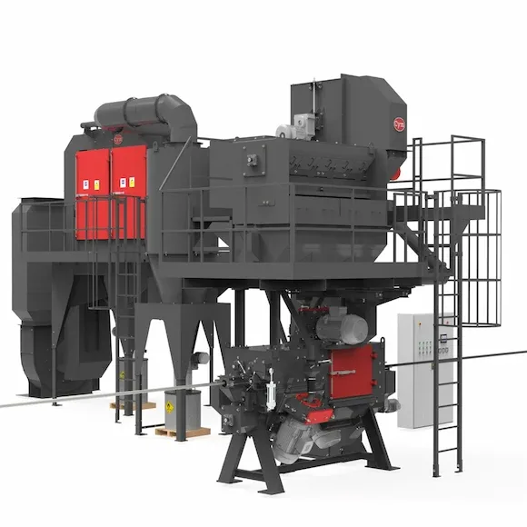 Wire, Bar and Billet Shot Blast Machine