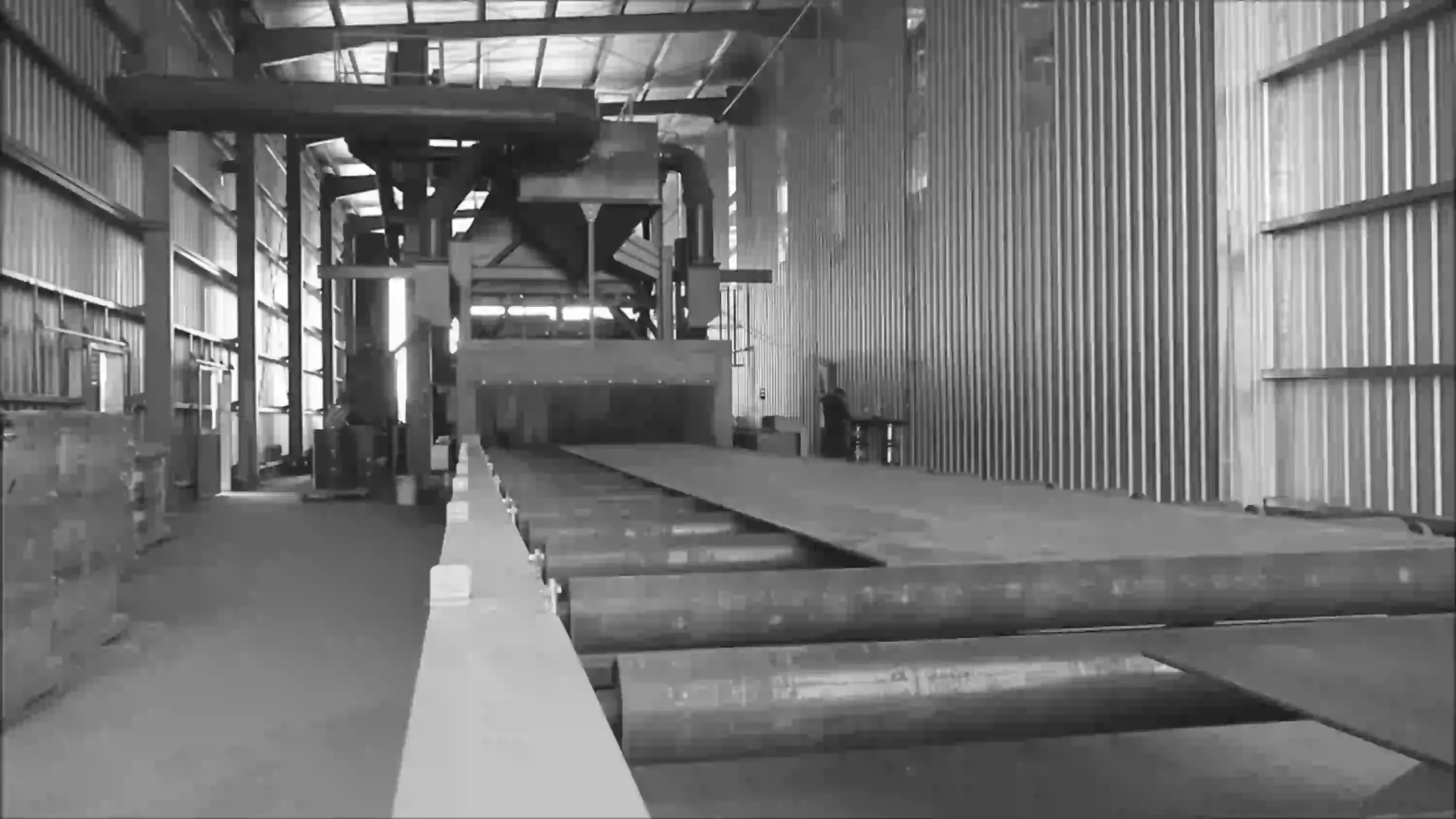 Horizontal plate shot blast CH-2.5H