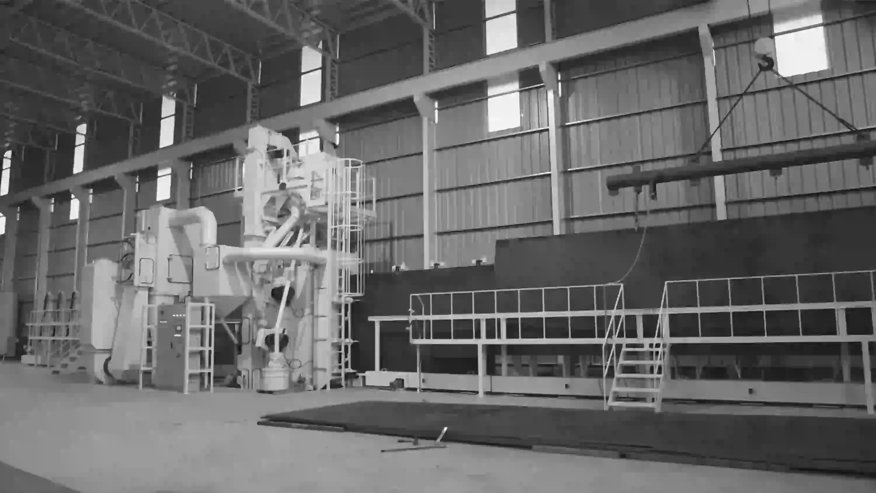 Vertical plate shot blast machine CH2.5V