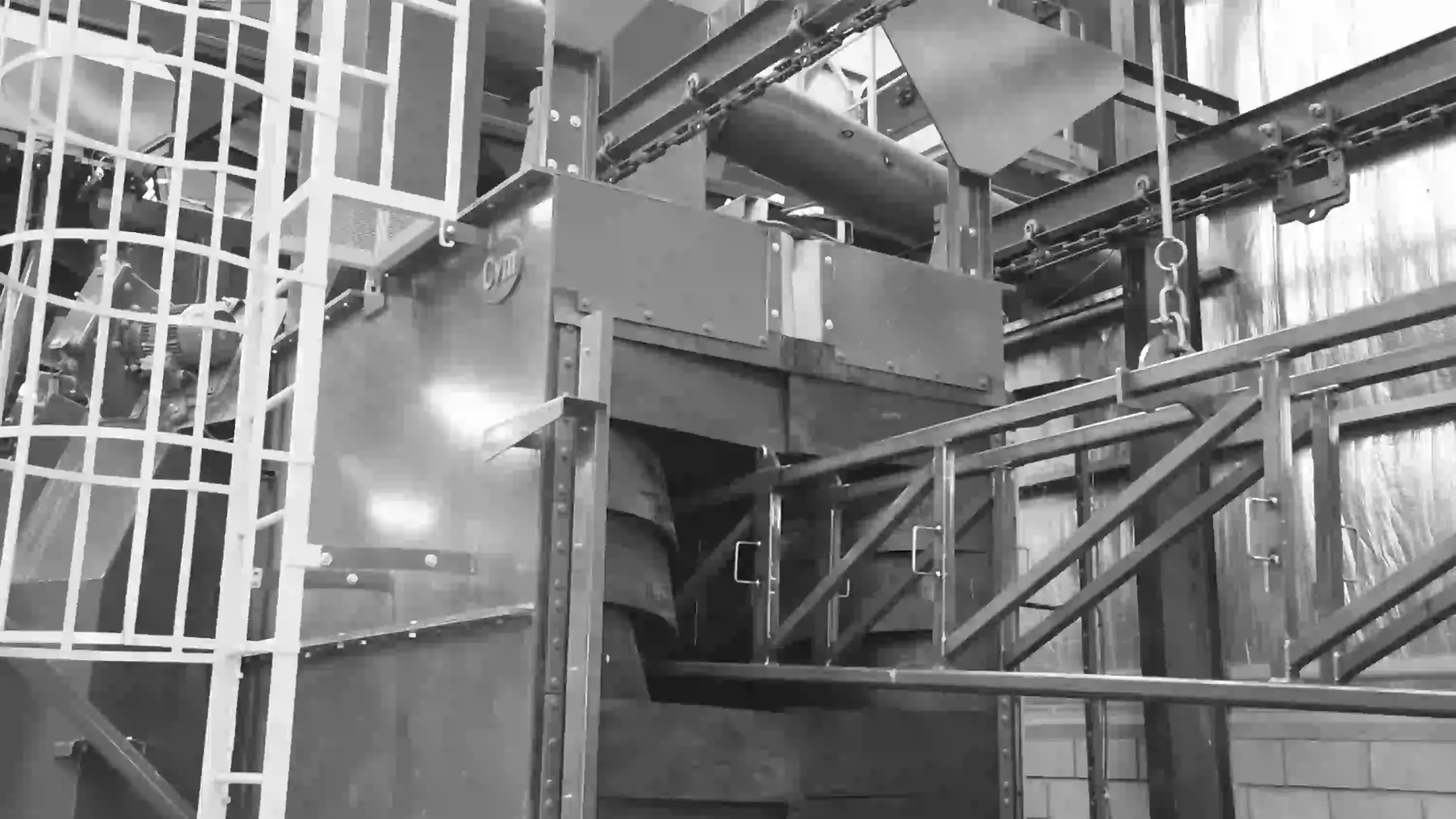 Overhead conveyor shot blast machine EST-TUN 10x20