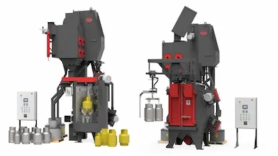 Spinner Hanger and Rotary Table Blast Machine
