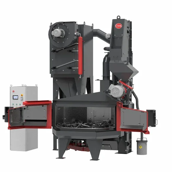 Rotary table shot blast machine