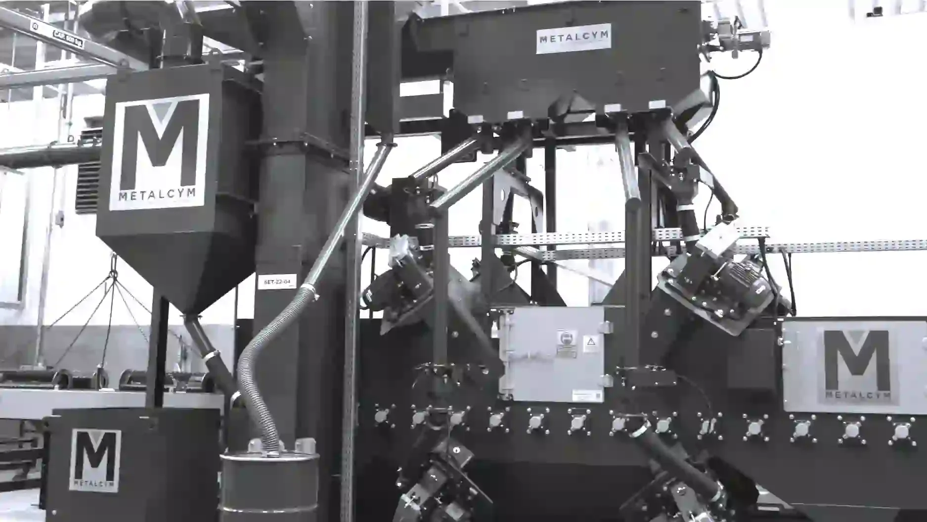 EST profile and structure blast machine 8 wheels