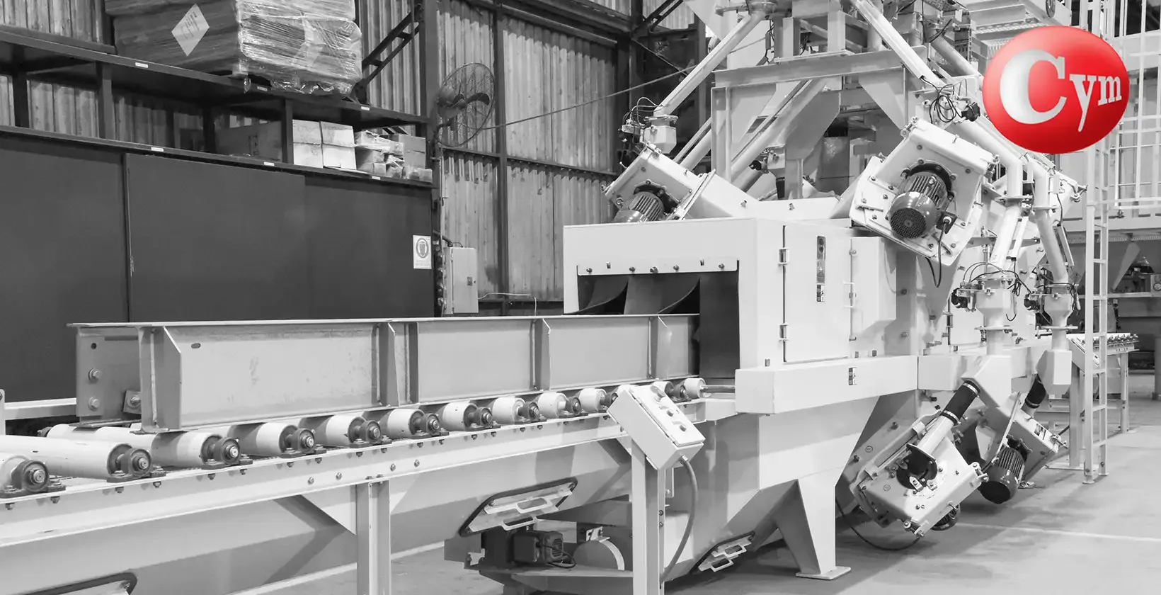 CYM blaster – direct loading of beams and profiles on roller conveyor without loading sled