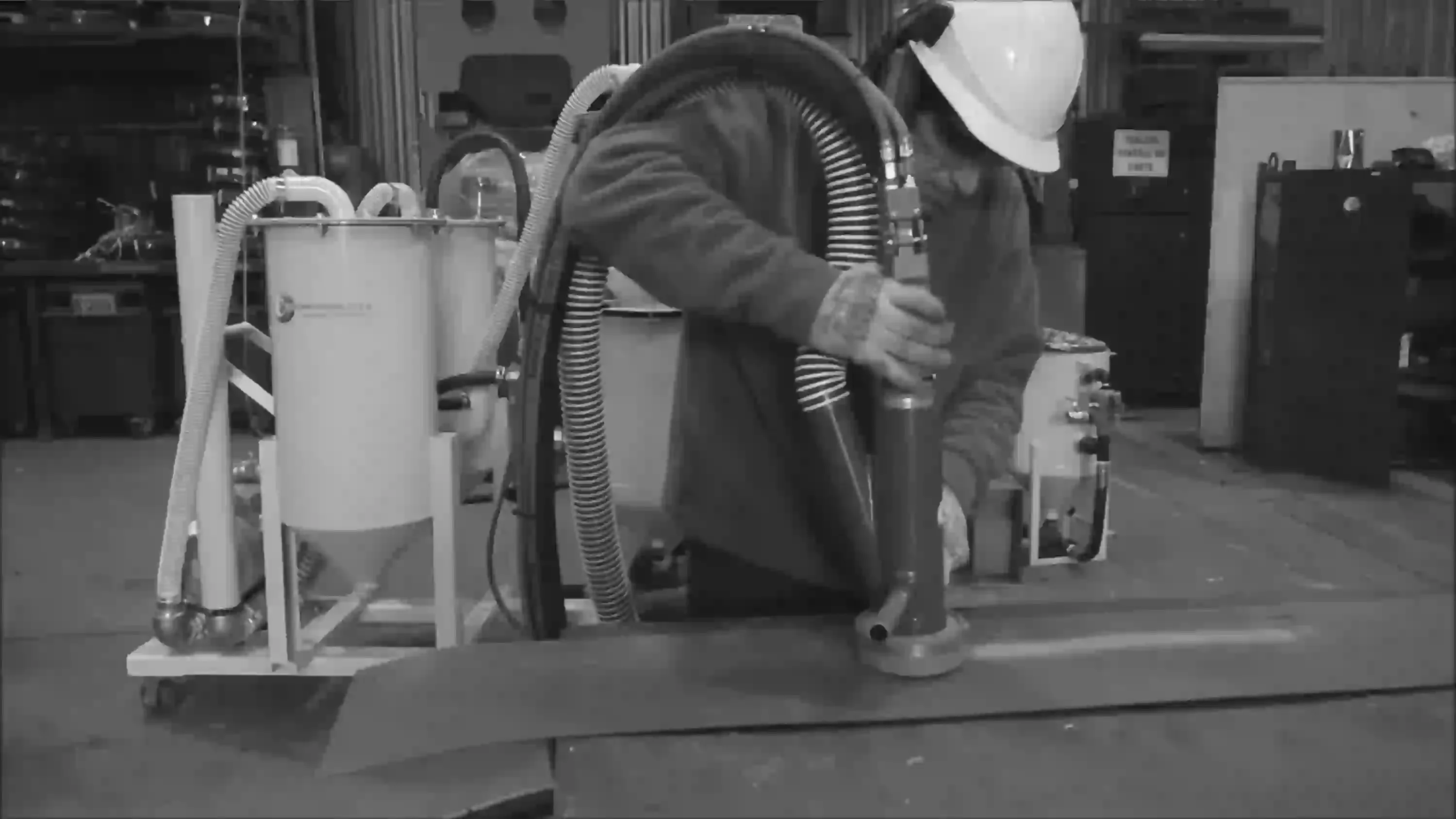 Portable shot blast — Weld seams and pipe joints