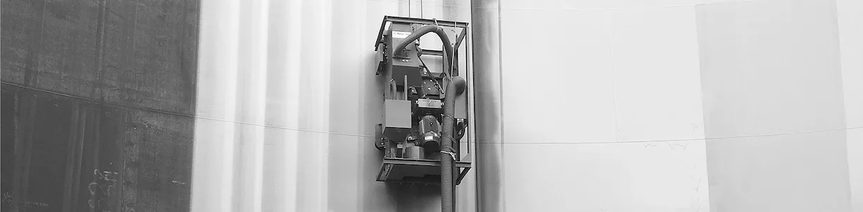 Portable wall
shot blast machine