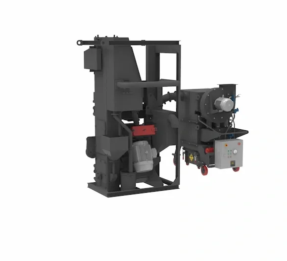 Portable wall shot blast machine