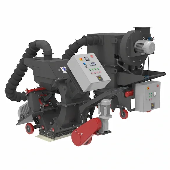 Granallado portátil de turbina