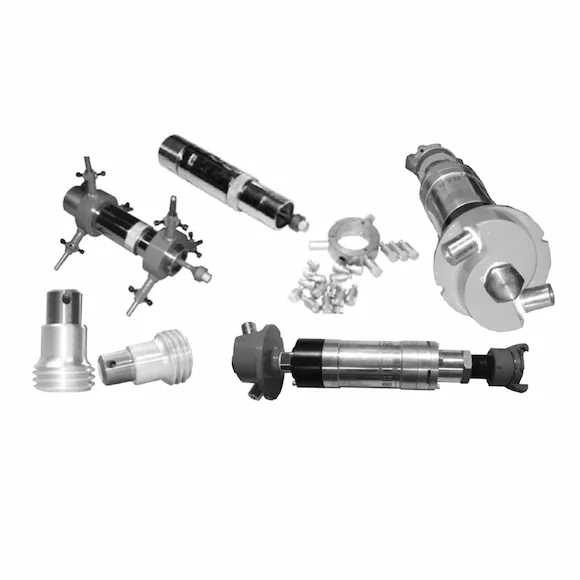 Internal pipe blasting accessories