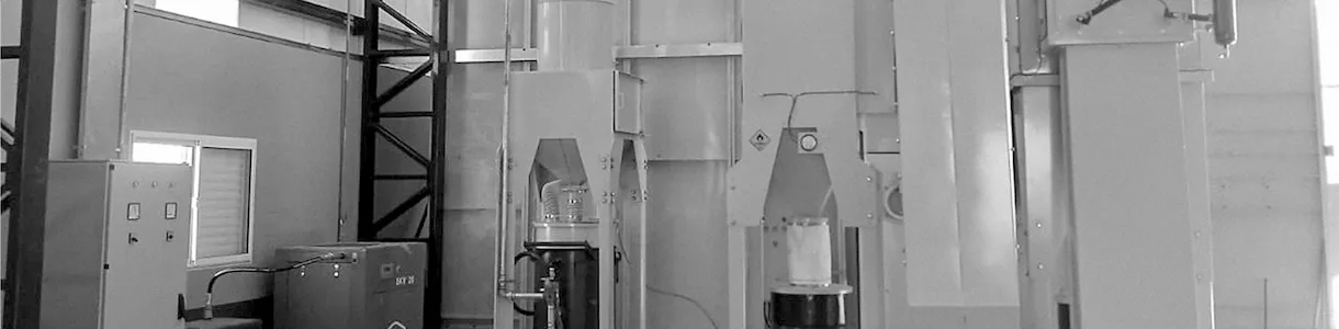 Cyclonic separator
for non-metallic
abrasives and fine shot