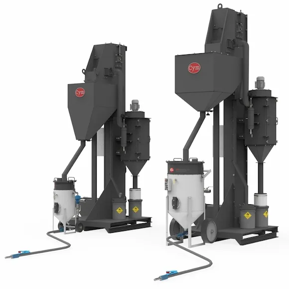 Abrasive air-wash separator