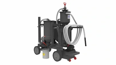 Venturi abrasive recovery unit, no motor
