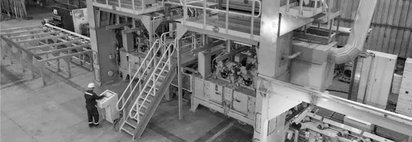 DOUBLE SHOT PEENING — 2 MACHINES IN LINE