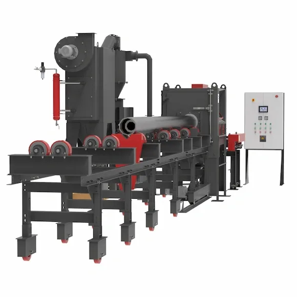 Shot peening roscas tubos