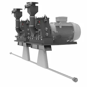 Sucker rods shot peening machine